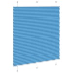 vidaXL Jaluzea plisată Albastru 115x100 cm Lățime țesătură 114,4 cm
