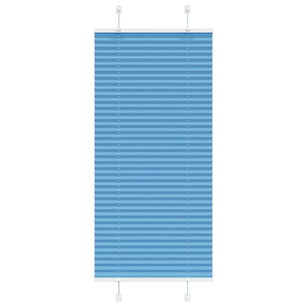 vidaXL Jaluzea plisată Albastru 55x150 cm Lățime țesătură 54,4 cm
