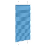 vidaXL Jaluzea plisată Albastru 55x150 cm Lățime țesătură 54,4 cm