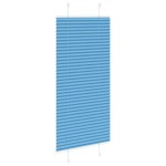 vidaXL Jaluzea plisată Albastru 55x150 cm Lățime țesătură 54,4 cm