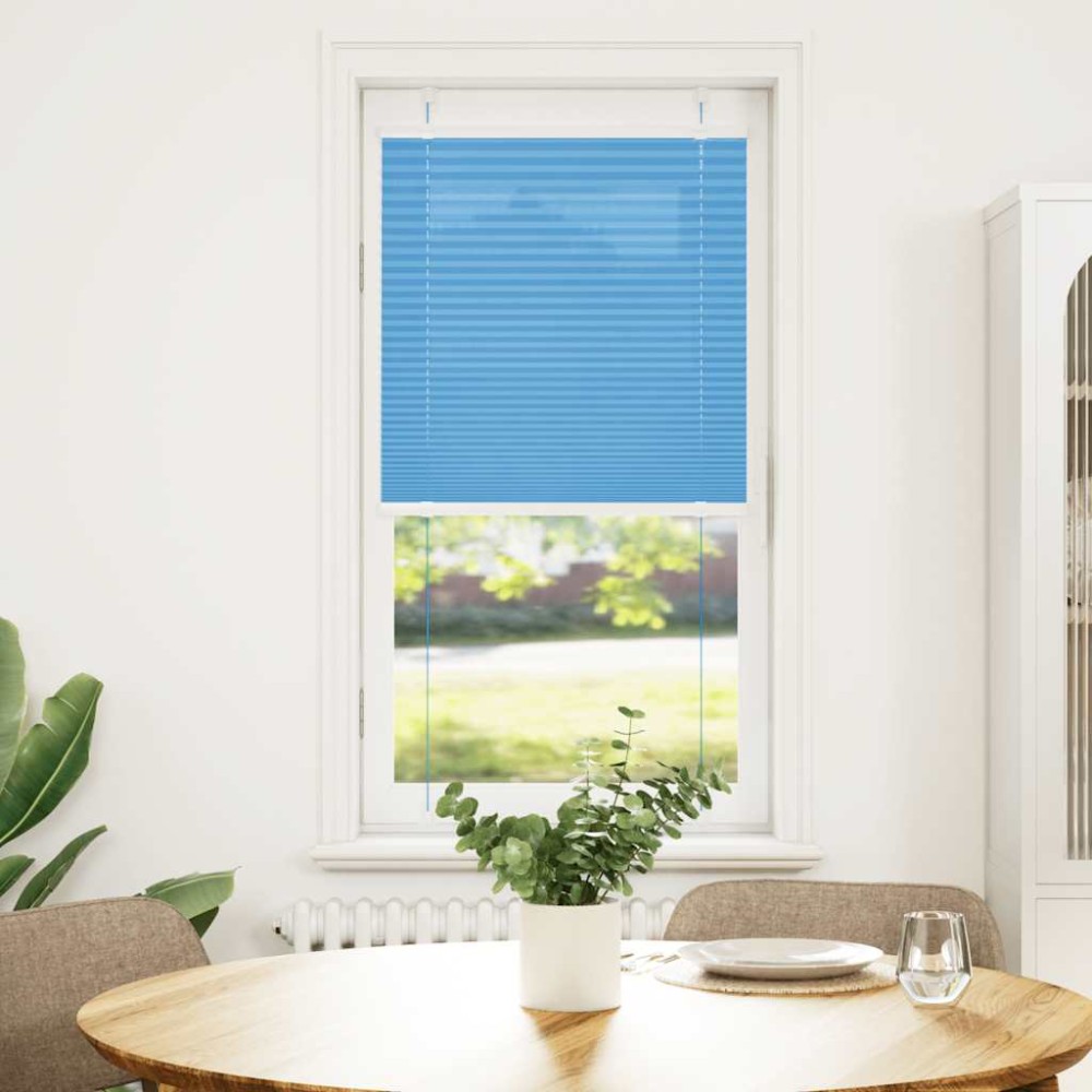 vidaXL Jaluzea plisată Albastru 60x150 cm Lățime țesătură 59,4 cm