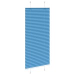 vidaXL Jaluzea plisată Albastru 60x150 cm Lățime țesătură 59,4 cm