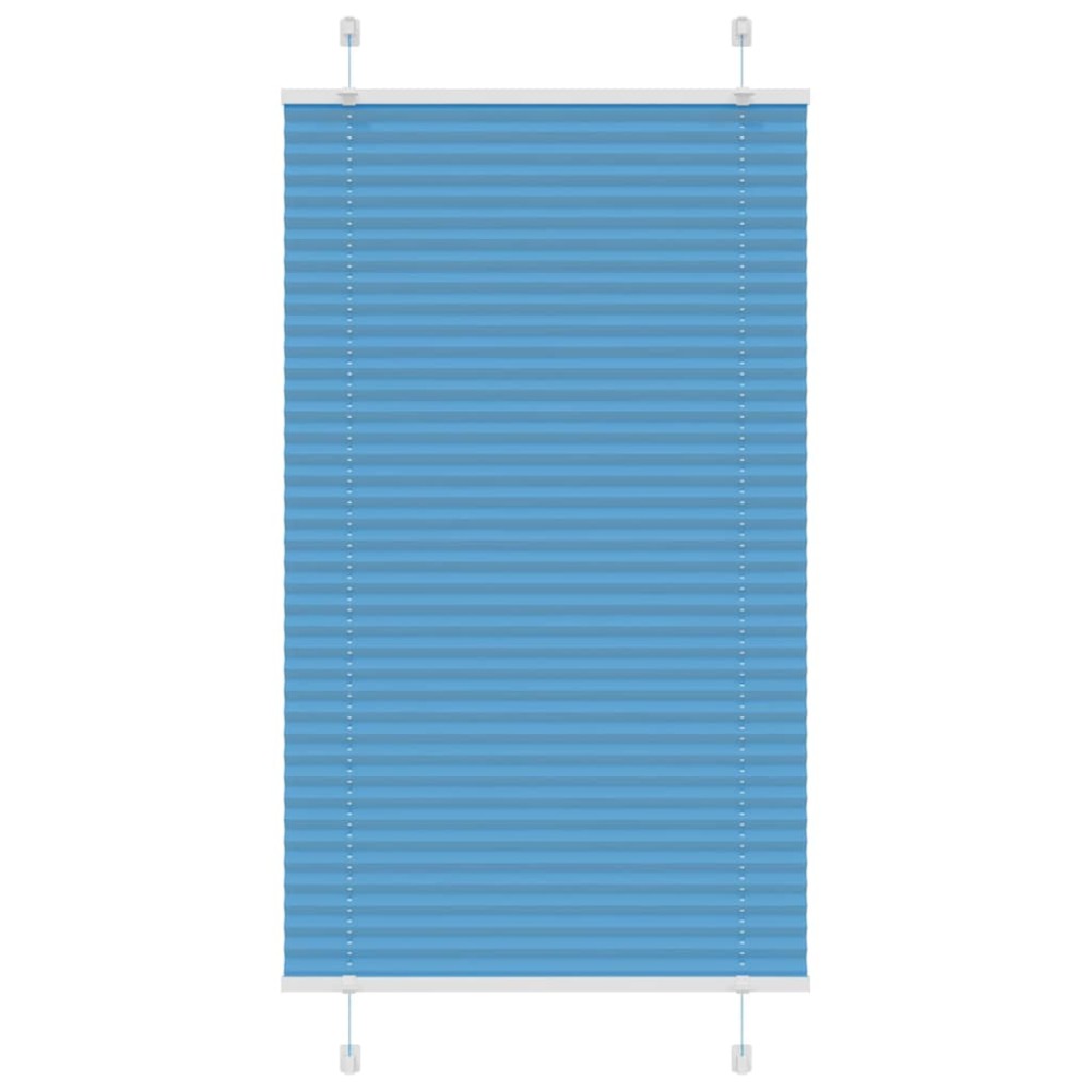 vidaXL Jaluzea plisată Albastru 75x150 cm Lățime țesătură 74,4 cm
