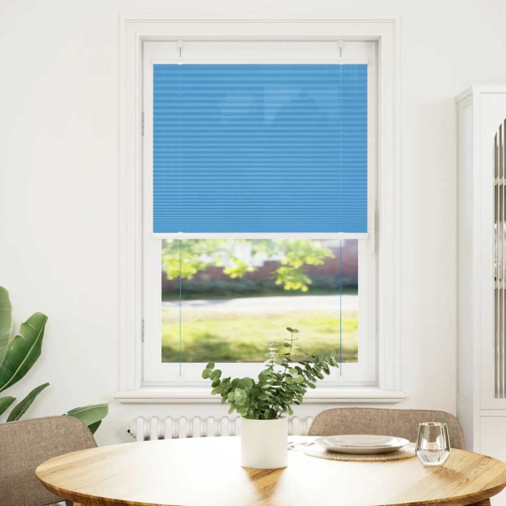 vidaXL Jaluzea plisată Albastru 80x150 cm Lățime țesătură 79,4 cm