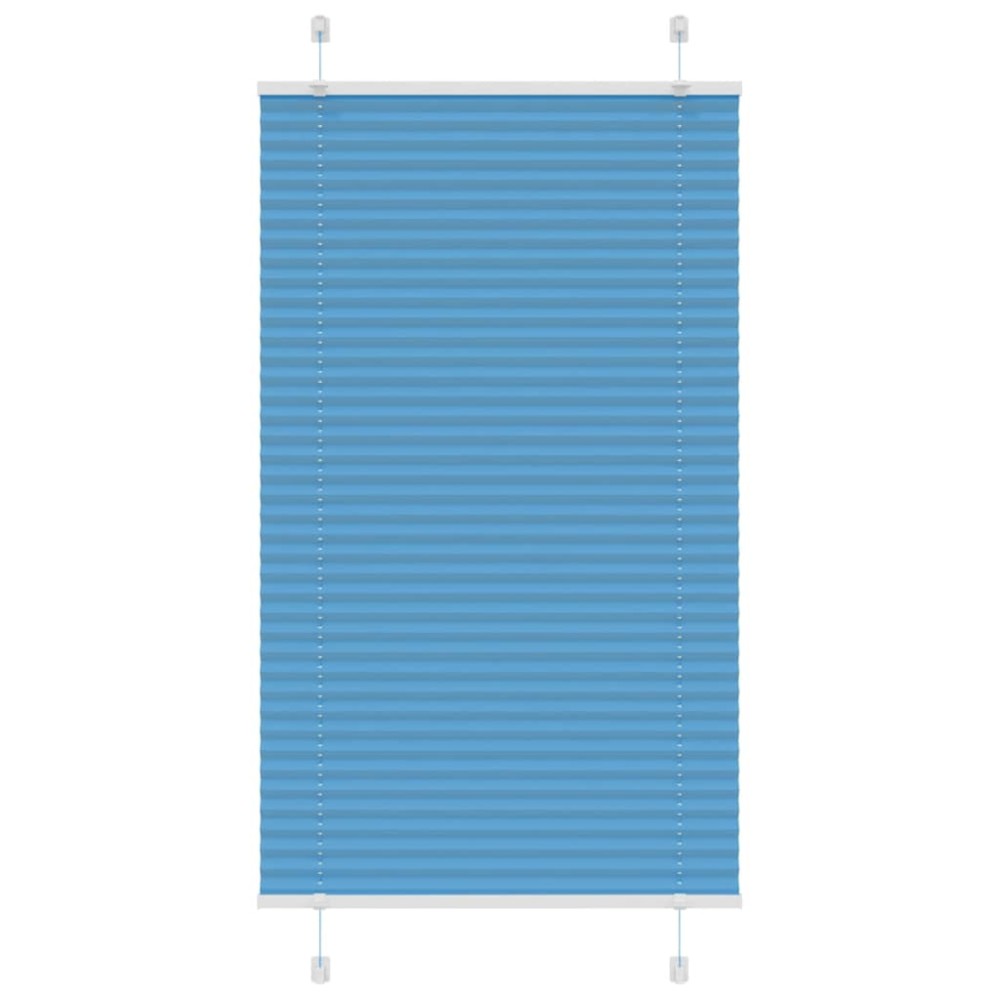 vidaXL Jaluzea plisată Albastru 80x150 cm Lățime țesătură 79,4 cm