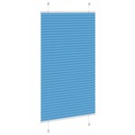 vidaXL Jaluzea plisată Albastru 80x150 cm Lățime țesătură 79,4 cm