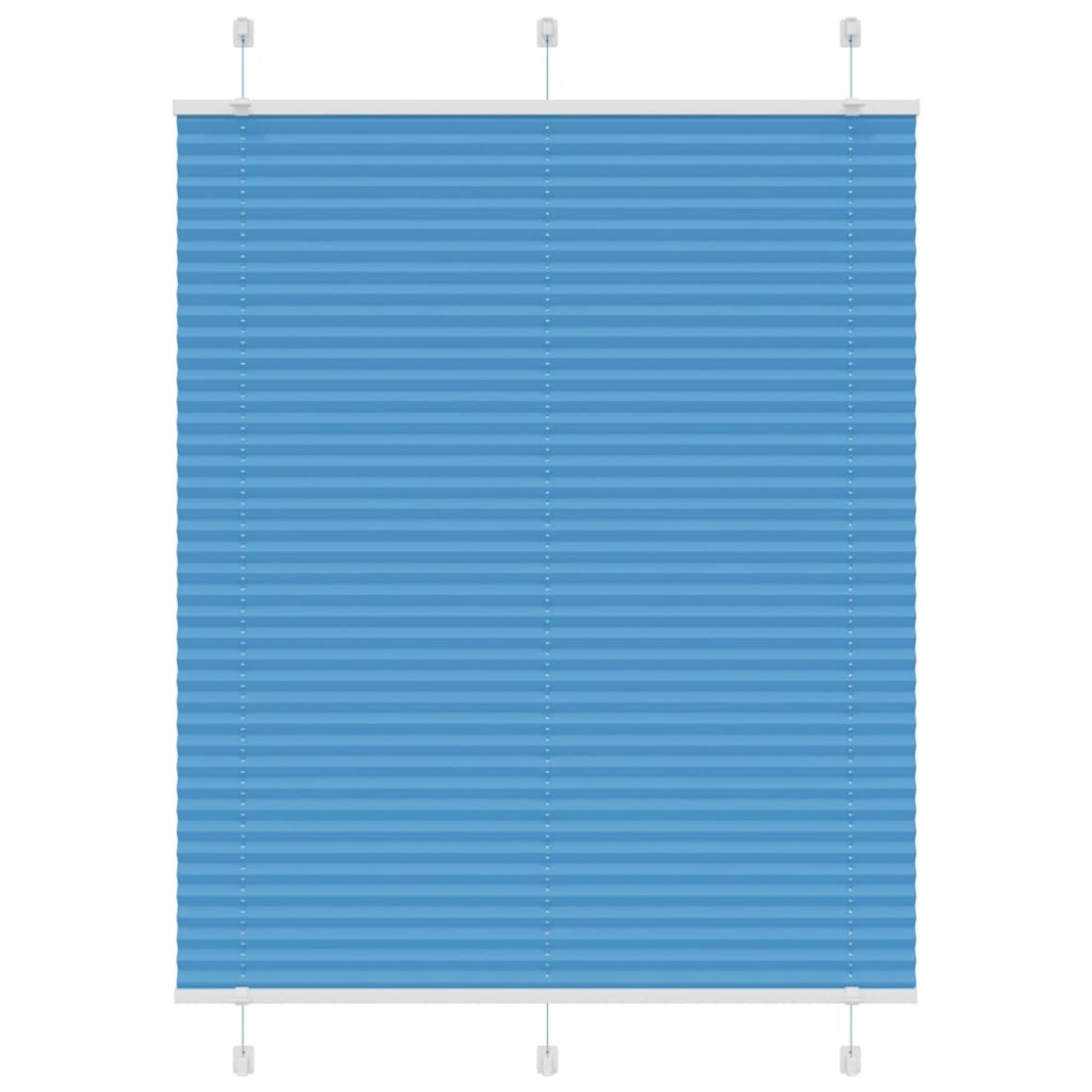 vidaXL Jaluzea plisată Albastru 105x150 cm Lățime țesătură 104,4 cm