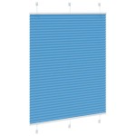 vidaXL Jaluzea plisată Albastru 110x150 cm Lățime țesătură 109,4 cm