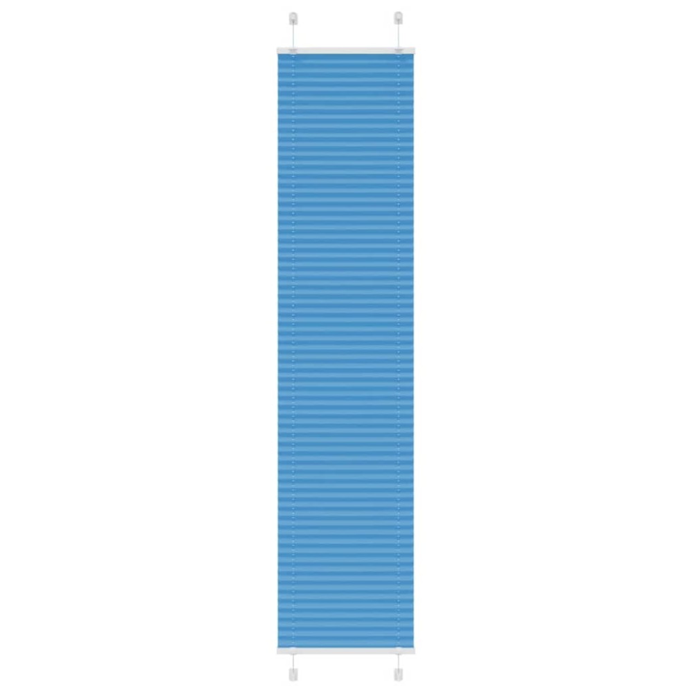 vidaXL Jaluzea plisată Albastru 40x200 cm Lățime țesătură 39,4 cm