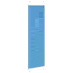 vidaXL Jaluzea plisată Albastru 60x200 cm Lățime țesătură 59,4 cm
