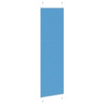 vidaXL Jaluzea plisată Albastru 65x200 cm Lățime țesătură 64,4 cm