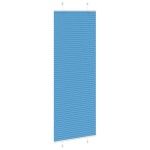 vidaXL Jaluzea plisată Albastru 75x200 cm Lățime țesătură 74,4 cm