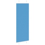 vidaXL Jaluzea plisată Albastru 75x200 cm Lățime țesătură 74,4 cm