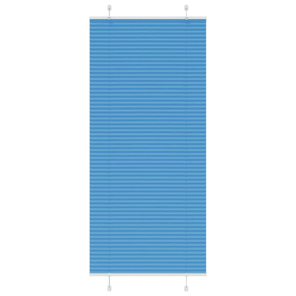 vidaXL Jaluzea plisată Albastru 85x200 cm Lățime țesătură 84,4 cm