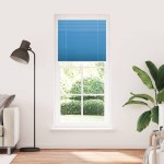 vidaXL Jaluzea plisată Albastru 95x200 cm Lățime țesătură 94,4 cm