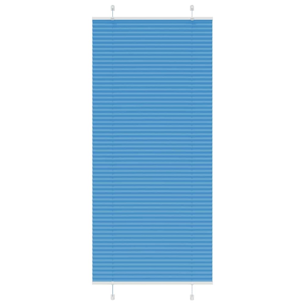 vidaXL Jaluzea plisată Albastru 95x200 cm Lățime țesătură 94,4 cm