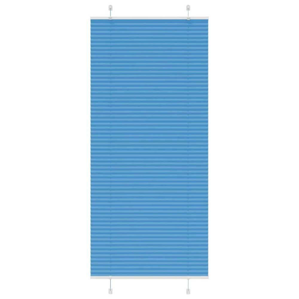 vidaXL Jaluzea plisată Albastru 100x200 cm Lățime țesătură 99,4 cm