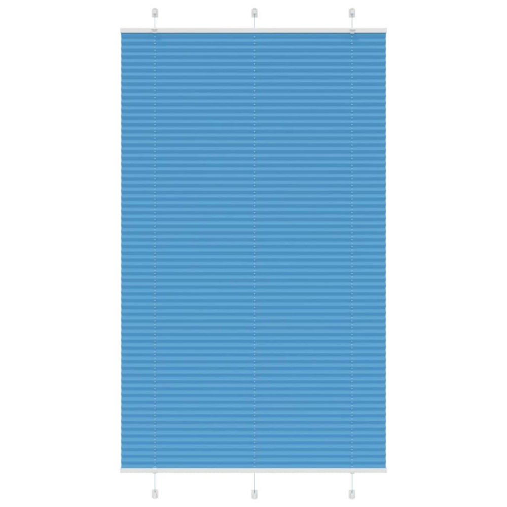vidaXL Jaluzea plisată Albastru 120x200 cm Lățime țesătură 119,4 cm