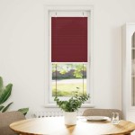 vidaXL Jaluzea plisată Bordeaux Roșu 40x100 cm Lățime țesătură 39,4 cm