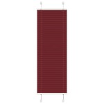 vidaXL Jaluzea plisată Bordeaux Roșu 45x100 cm Lățime țesătură 44,4 cm