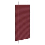 vidaXL Jaluzea plisată Bordeaux Roșu 55x100 cm Lățime țesătură 54,4 cm vidaXL Jaluzea plisată Bordeaux Roșu 55x100 cm Lățime țesătură 54,4 cm