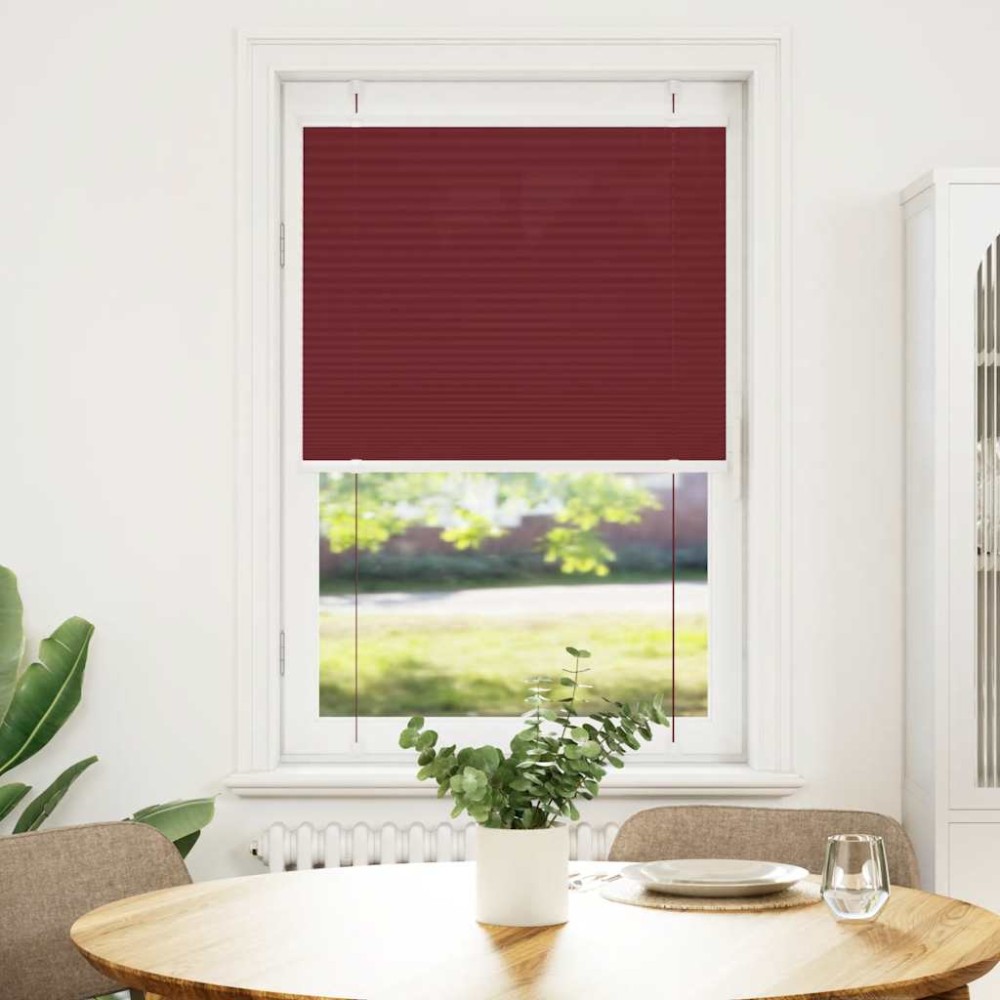 vidaXL Jaluzea plisată Bordeaux Roșu 70x100 cm Lățime țesătură 69,4 cm