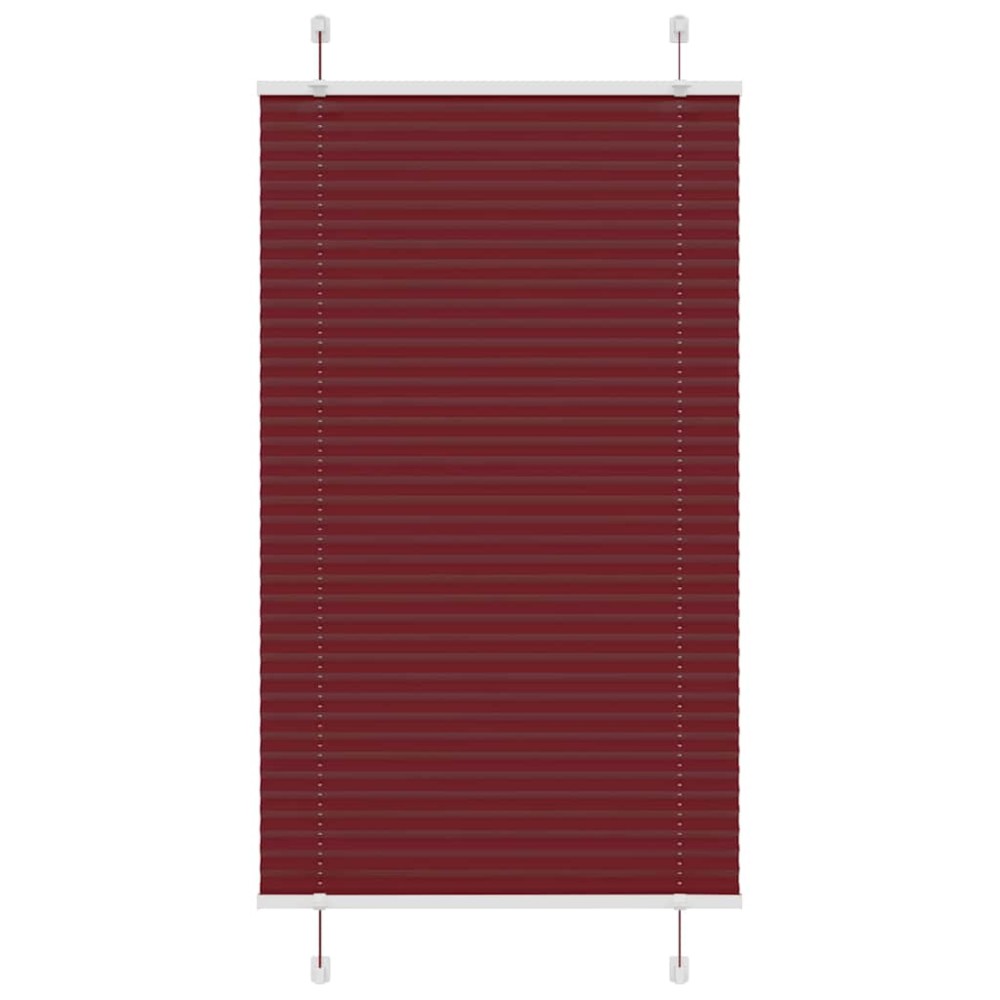 vidaXL Jaluzea plisată Bordeaux Roșu 70x100 cm Lățime țesătură 69,4 cm
