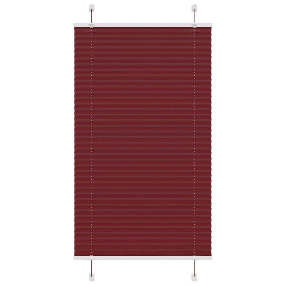 vidaXL Jaluzea plisată Bordeaux Roșu 80x100 cm Lățime țesătură 79,4 cm