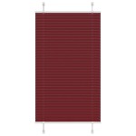 vidaXL Jaluzea plisată Bordeaux Roșu 80x100 cm Lățime țesătură 79,4 cm
