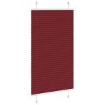 vidaXL Jaluzea plisată Bordeaux Roșu 80x100 cm Lățime țesătură 79,4 cm
