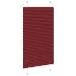 vidaXL Jaluzea plisată Bordeaux Roșu 80x100 cm Lățime țesătură 79,4 cm