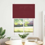 vidaXL Jaluzea plisată Bordeaux Roșu 85x100 cm Lățime țesătură 84,4 cm vidaXL Jaluzea plisată Bordeaux Roșu 85x100 cm Lățime țesătură 84,4 cm