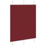 vidaXL Jaluzea plisată Bordeaux Roșu 110x100 cm Lățime țesătură