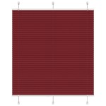 vidaXL Jaluzea plisată Bordeaux Roșu 120x100 cm Lățime țesătură