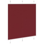 vidaXL Jaluzea plisată Bordeaux Roșu 120x100 cm Lățime țesătură
