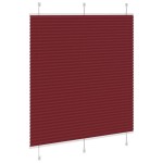 vidaXL Jaluzea plisată Bordeaux Roșu 120x100 cm Lățime țesătură