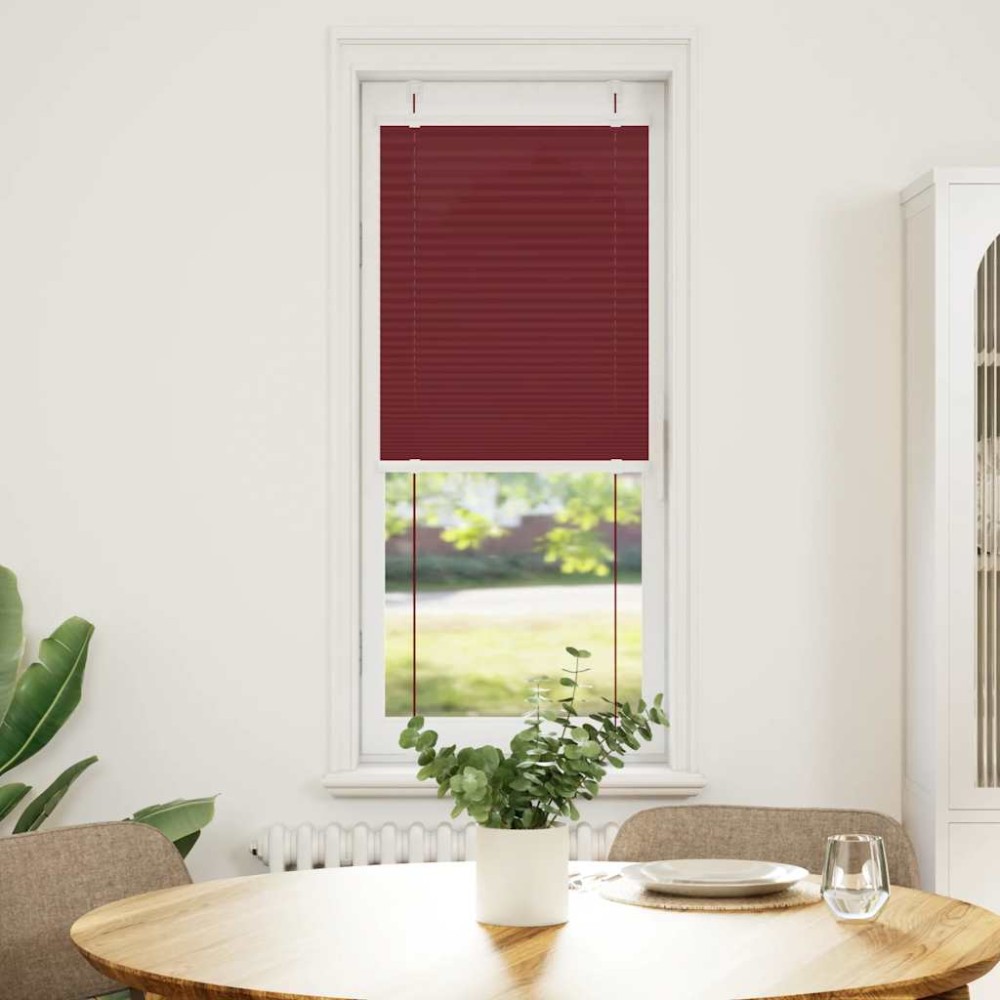 vidaXL Jaluză plisată Bordeaux Roșu 50x150 cm Lățime țesătură