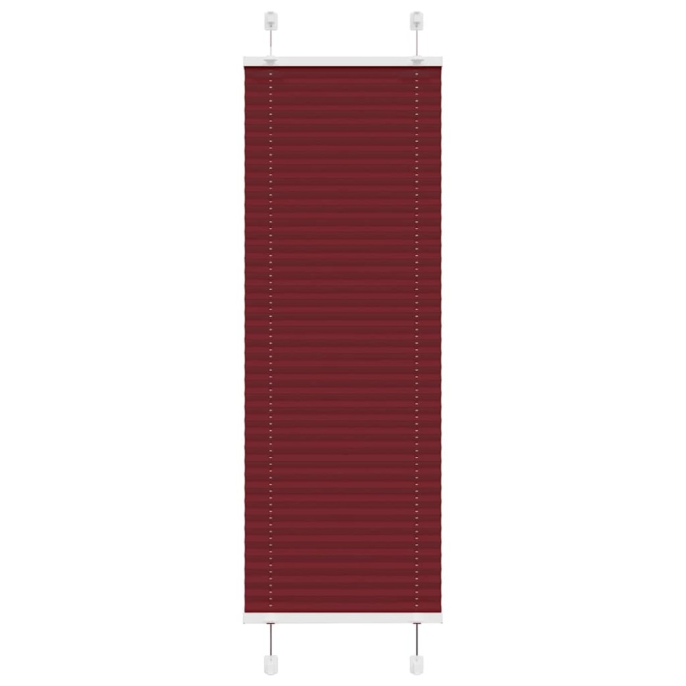 vidaXL Jaluză plisată Bordeaux Roșu 50x150 cm Lățime țesătură
