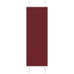 vidaXL Jaluză plisată Bordeaux Roșu 50x150 cm Lățime țesătură