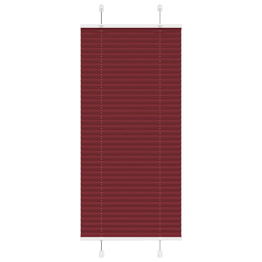 vidaXL Jaluzea plisată Bordeaux Roșu 55x150 cm Lățime țesătură