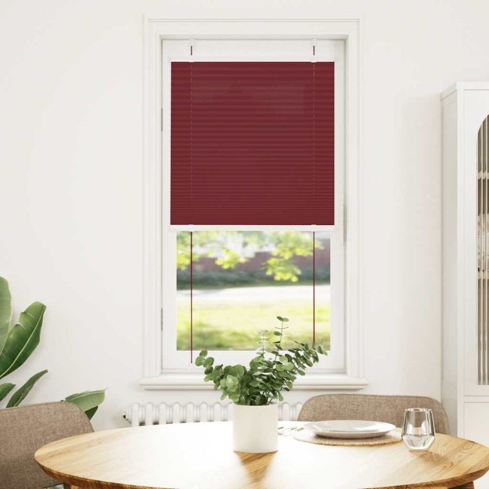 vidaXL Jaluzea plisată Bordeaux Roșu 60x150 cm Lățime țesătură