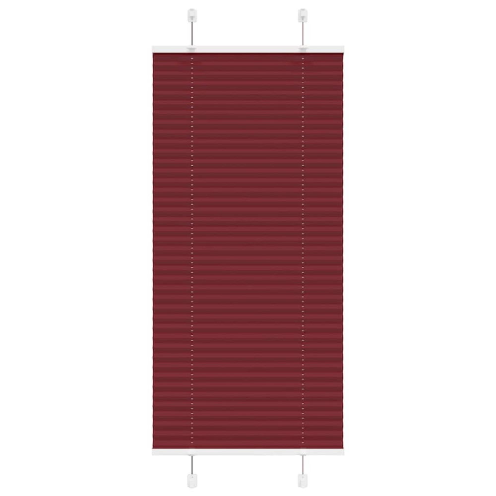 vidaXL Jaluzea plisată Bordeaux Roșu 60x150 cm Lățime țesătură