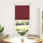 vidaXL Jaluzea plisată Bordeaux Roșu 65x150 cm Lățime material 64,4 cm vidaXL Jaluzea plisată Bordeaux Roșu 65x150 cm Lățime material 64,4 cm