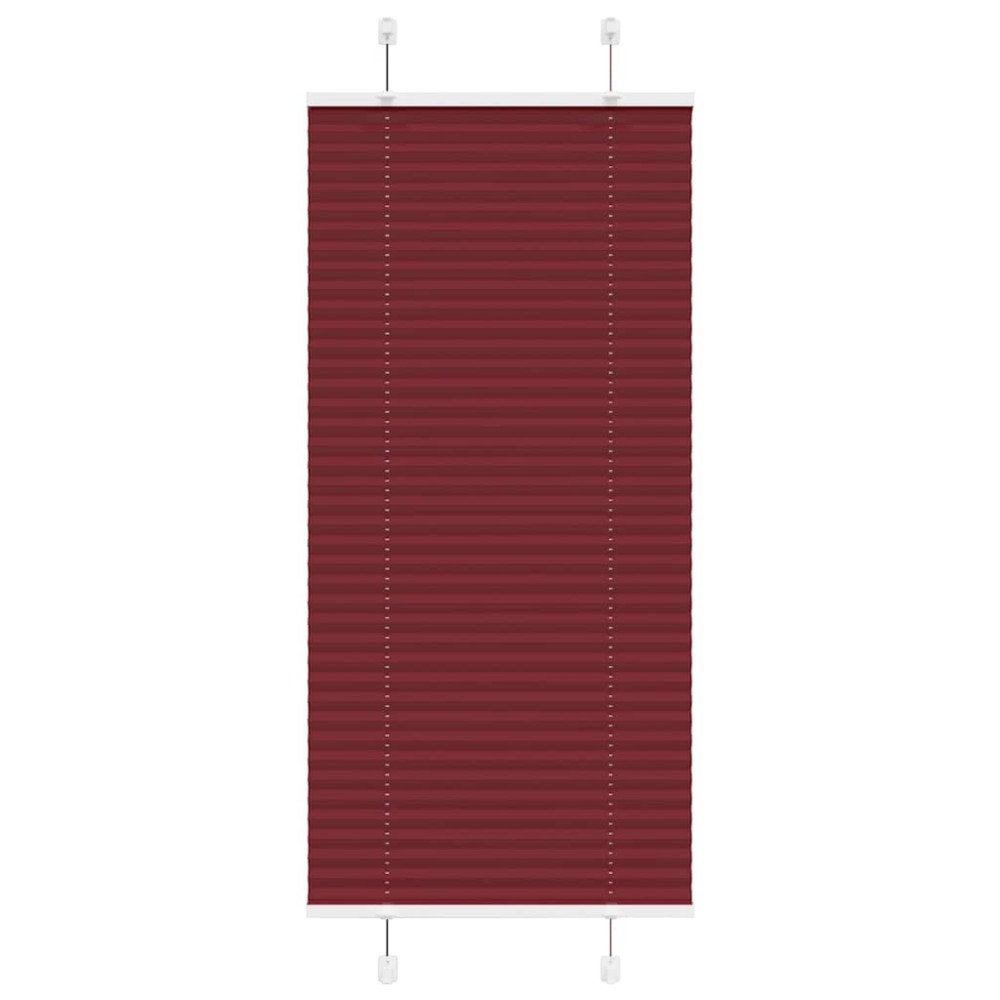 vidaXL Jaluzea plisată Bordeaux Roșu 65x150 cm Lățime material 64,4 cm