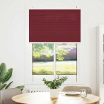 vidaXL Jaluzea plisată Bordeaux Roșu 90x150 cm Lățime țesătură 89,4 cm vidaXL Jaluzea plisată Bordeaux Roșu 90x150 cm Lățime țesătură 89,4 cm