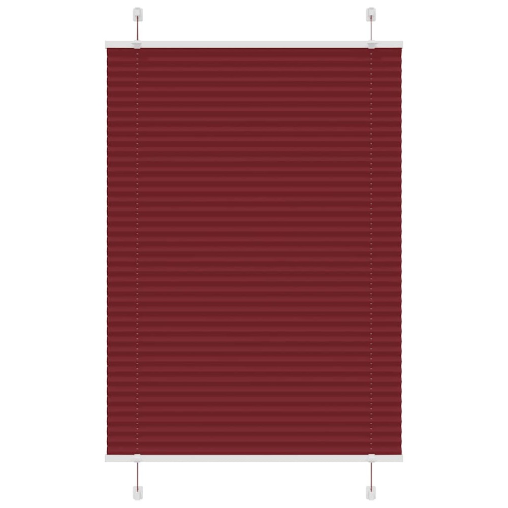 vidaXL Jaluzea plisată Bordeaux Roșu 90x150 cm Lățime țesătură 89,4 cm