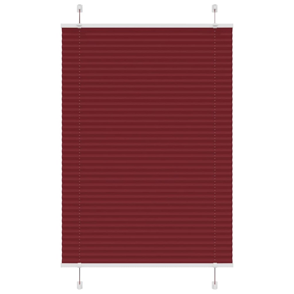 vidaXL Jaluzea plisată Bordeaux Roșu 95x150 cm Lățime țesătură 94,4 cm