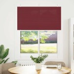 vidaXL Jaluzea plisată Bordeaux Roșu 105x150 cm Lățime țesătură 104,4cm
