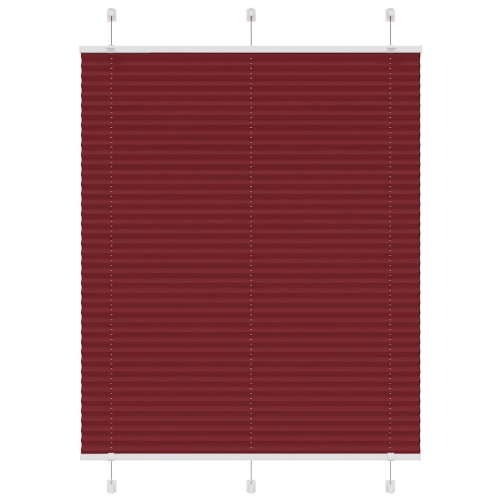 vidaXL Jaluzea plisată Bordeaux Roșu 105x150 cm Lățime țesătură 104,4cm