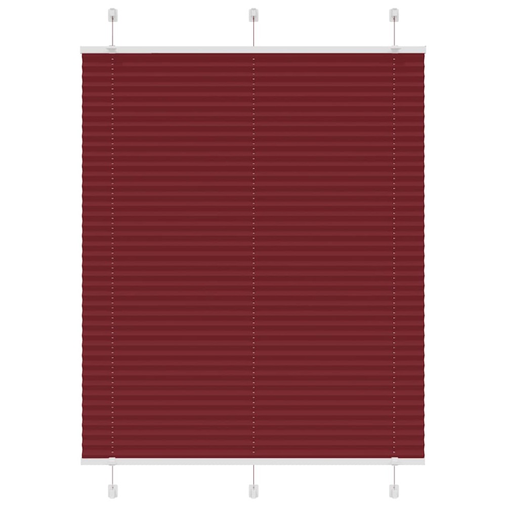 vidaXL Jaluzea plisată Bordeaux Roșu 80x150 cm Lățime țesătură 79,4 cm